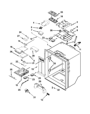 Refrigerator liner parts