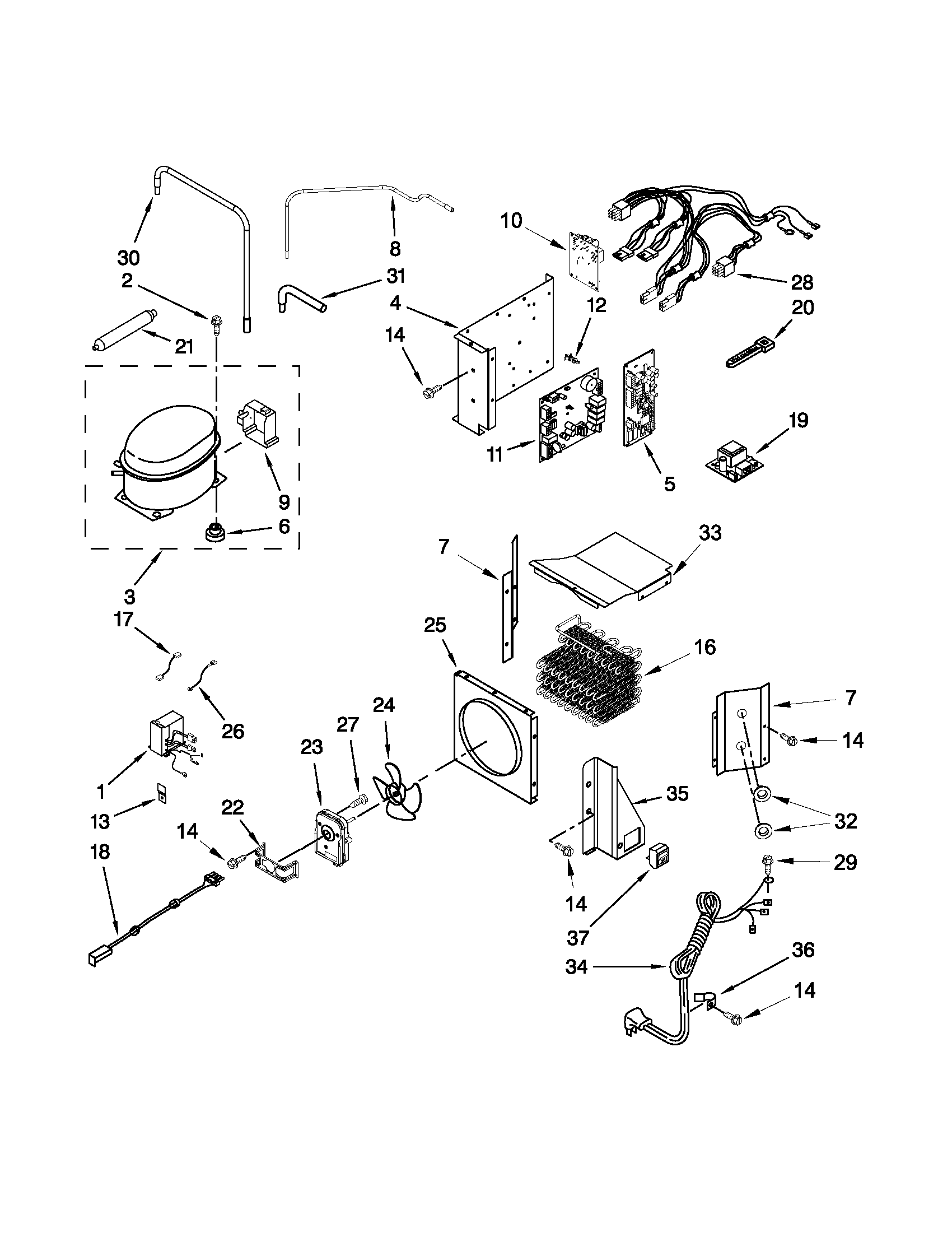Upper unit parts
