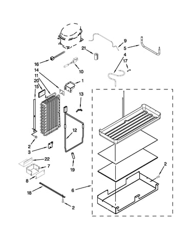 Lower unit and tube parts