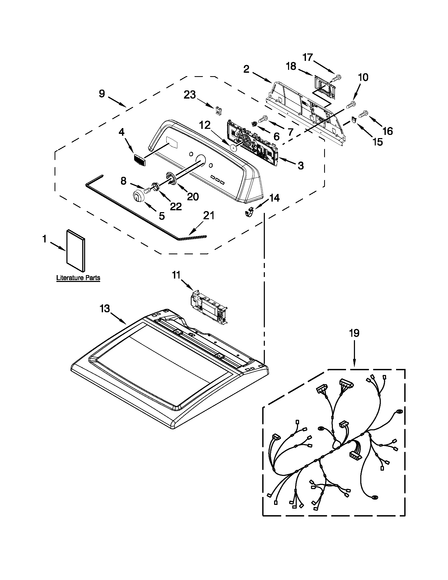 Top and console parts