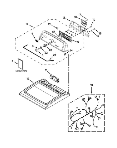 Top and console parts