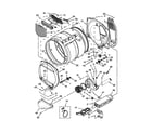 Maytag MEDX5SPAW1 bulkhead parts diagram