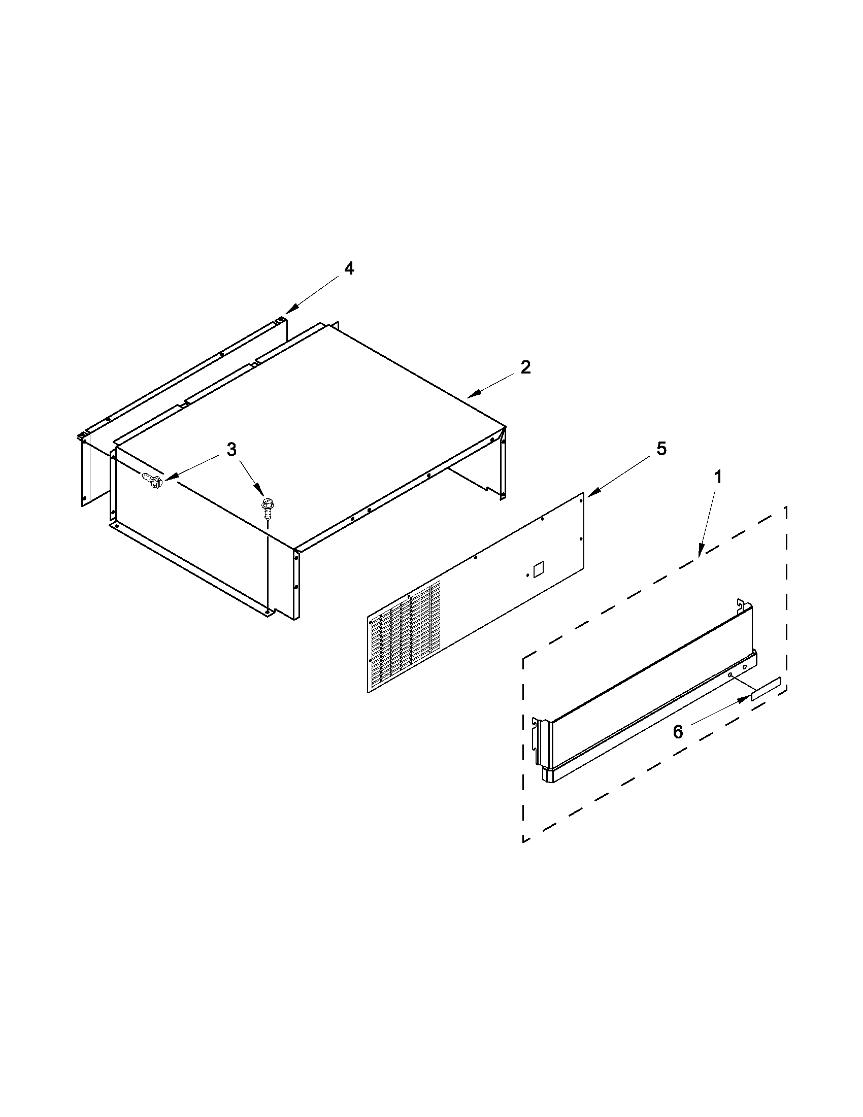 Top grille and unit cover parts