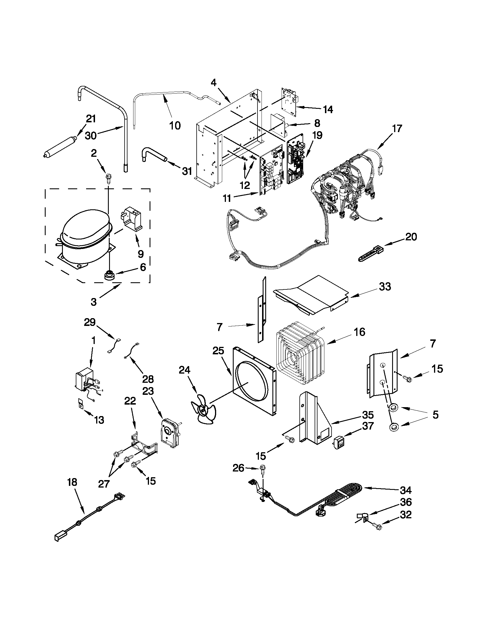Upper unit parts