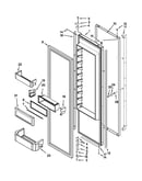 Refrigerator door parts