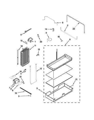 Lower unit and tube parts