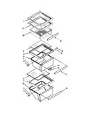 Refrigerator shelf parts