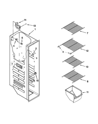 Freezer liner parts