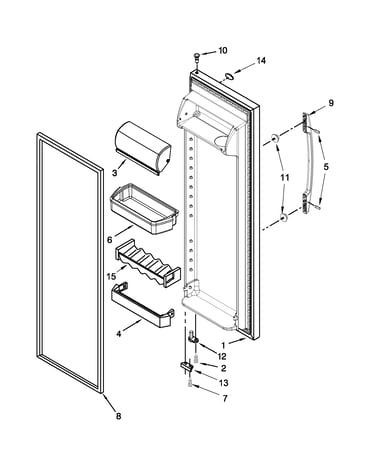 Refrigerator door parts