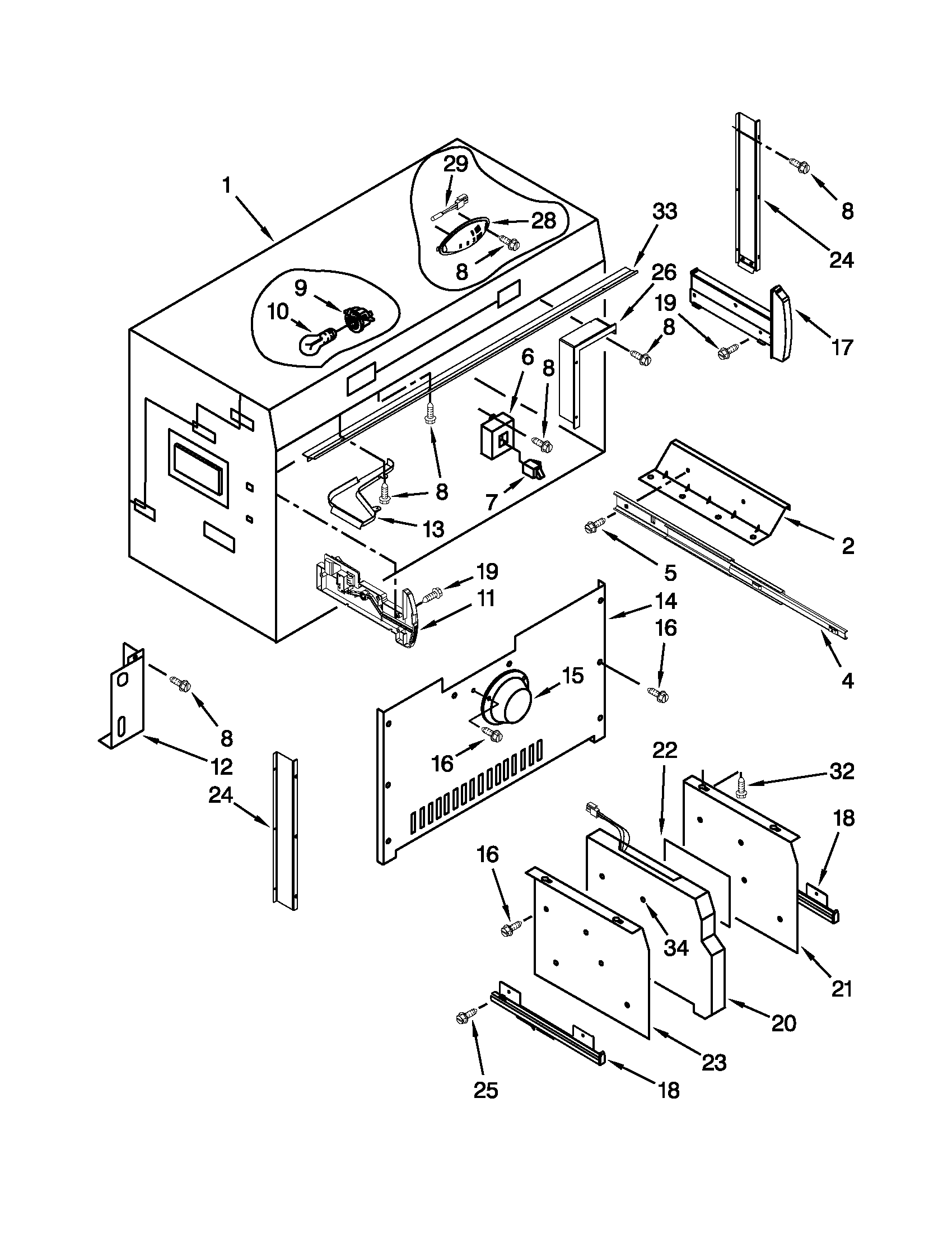Freezer liner parts