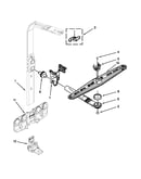 Upper wash and rinse parts