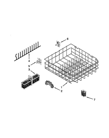Lower rack parts