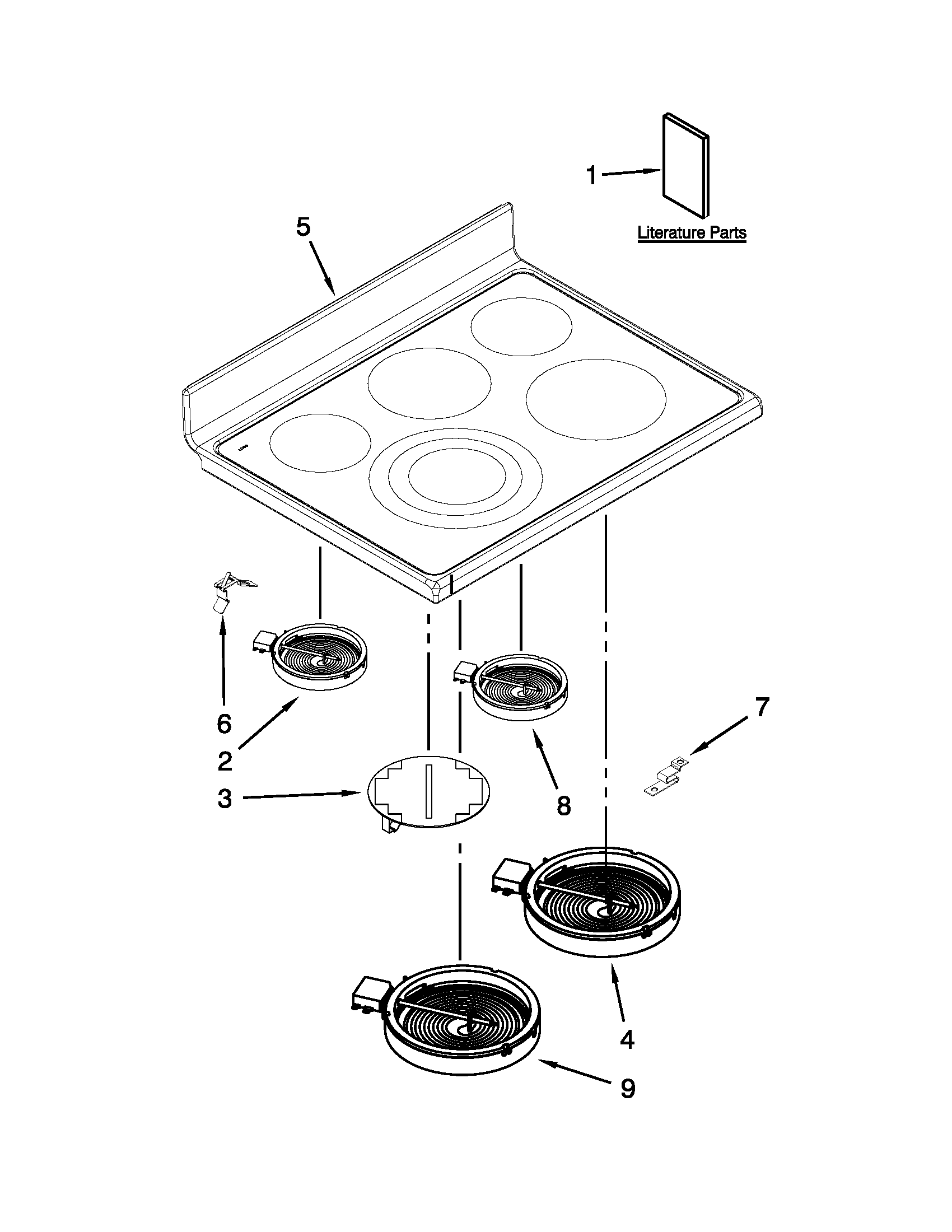 COOKTOP PARTS