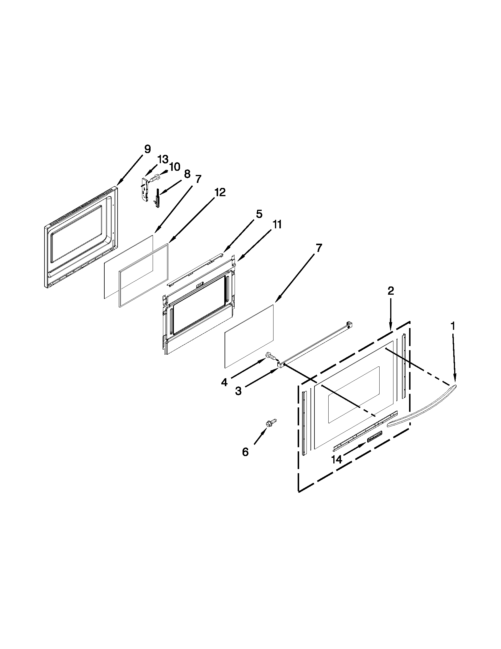 Lower door parts