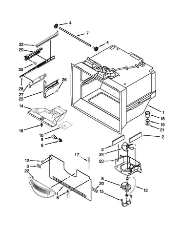 Freezer liner parts