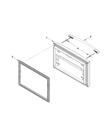 Freezer door parts