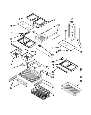 Shelf parts
