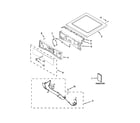 Whirlpool BSG17CCANA0 top and console parts diagram