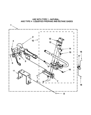 W10601030 burner assembly parts