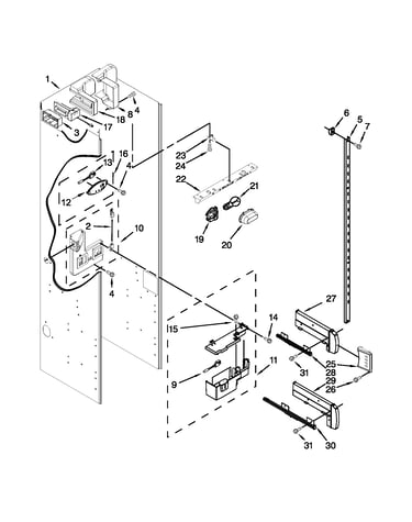 Refrigerator liner parts