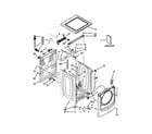 Whirlpool BNQ11CVANA0 top and cabinet parts diagram