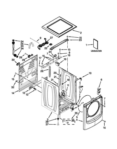 Top and cabinet parts