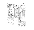 Whirlpool CGD8990XW2 cabinet parts diagram
