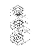 Refrigerator shelf parts
