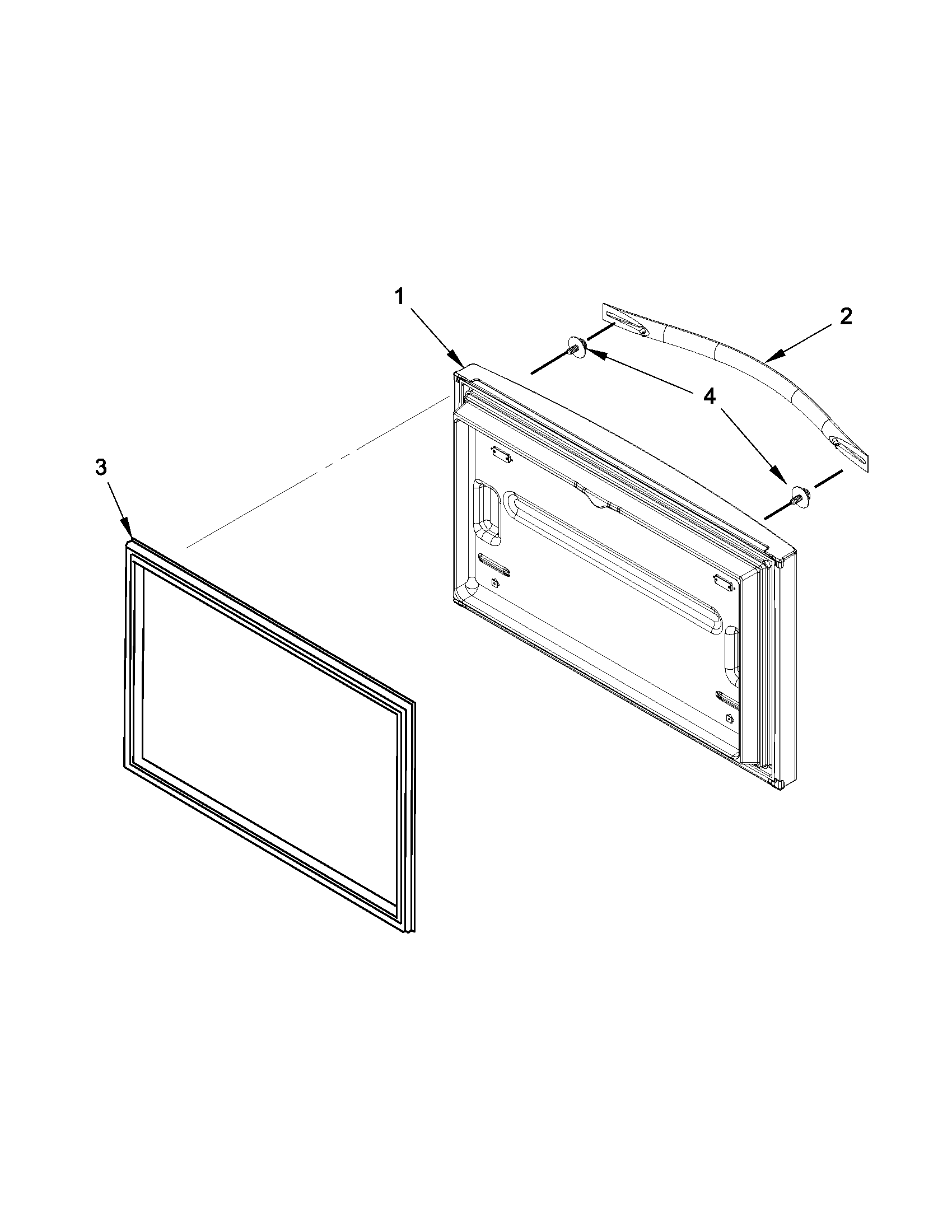 Freezer door parts