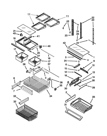 Shelf parts