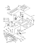 Cooktop, burner and grate parts