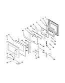 Oven door parts