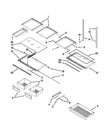 Shelf parts