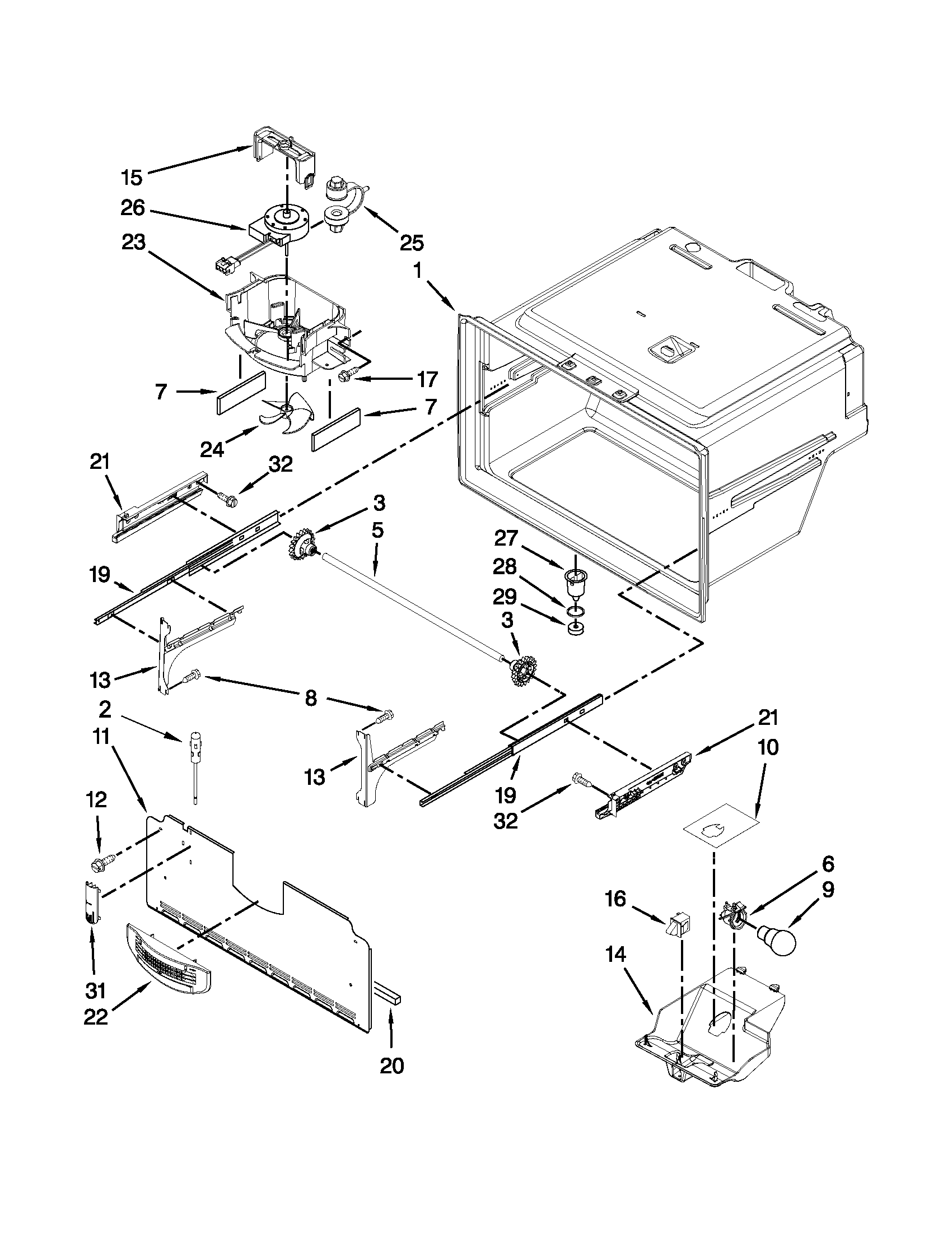 FREEZER LINER PARTS
