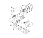 KitchenAid 5KSM156AQG0 motor and control unit parts diagram
