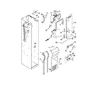 KitchenAid KSSO48FTX16 freezer liner and air flow parts diagram