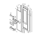 KitchenAid KSSO48FTX16 refrigerator door parts diagram