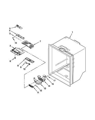 Refrigerator liner parts