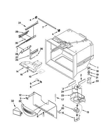 Freezer liner parts
