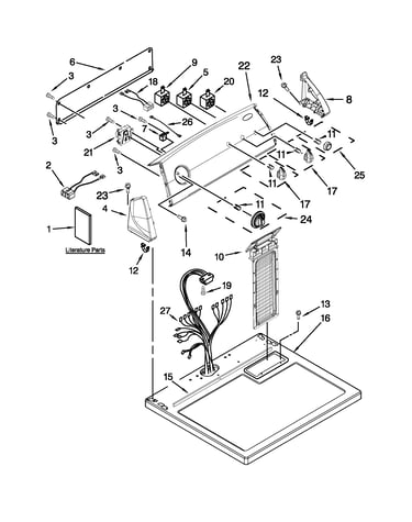 Top and console parts