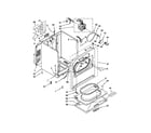 Whirlpool 3DWED4900YW1 cabinet parts diagram