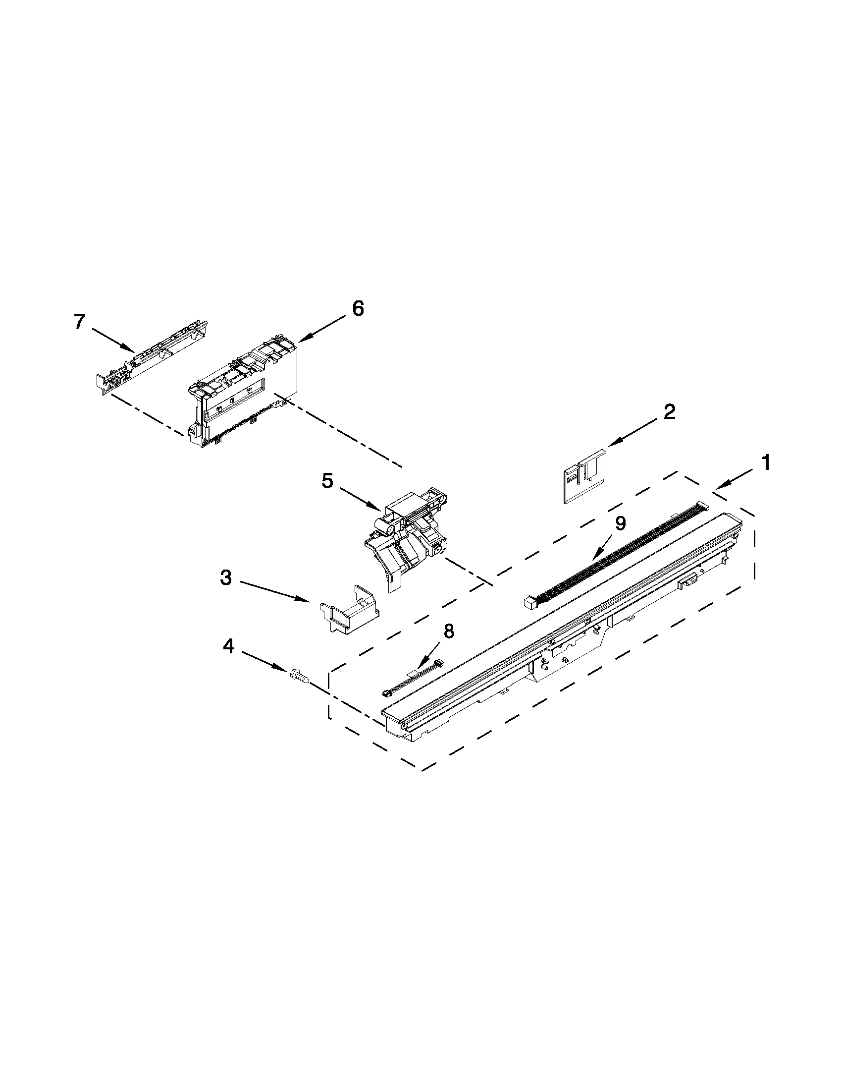 CONTROL PANEL AND LATCH PARTS