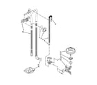 KitchenAid KDTE554CSS1 fill, drain and overfill parts diagram