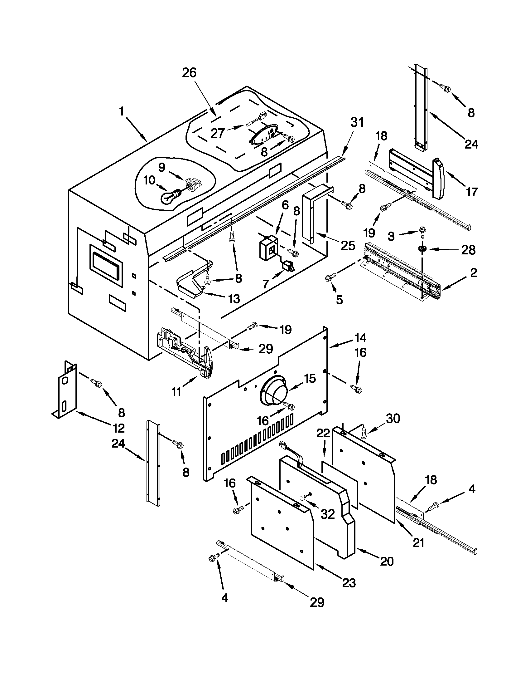Freezer liner parts