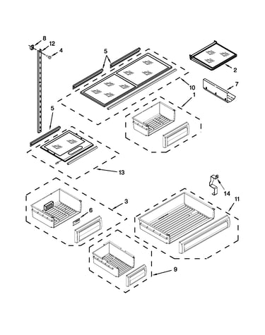 Shelf parts