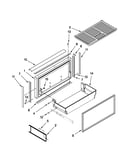 Freezer door and basket parts