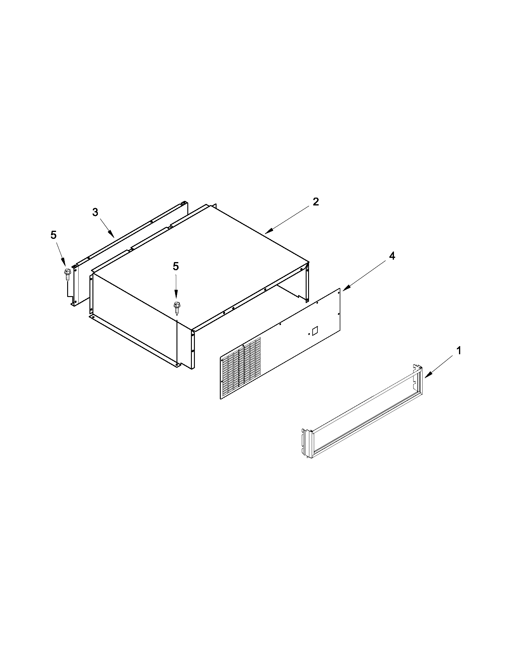 Top grille and unit cover parts