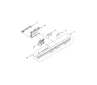 KitchenAid KUDC10FXSS7 control panel and latch parts diagram