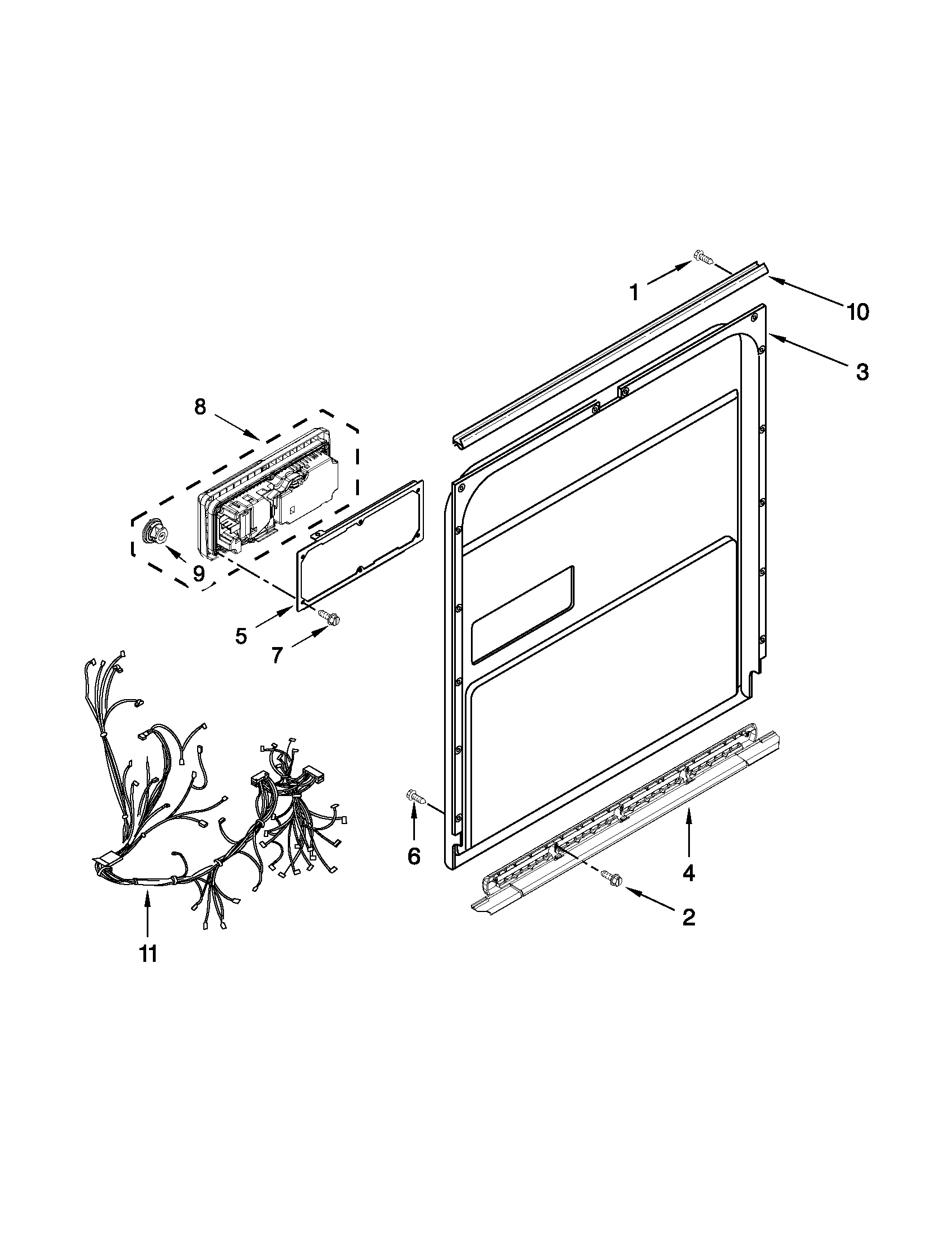 Inner door parts