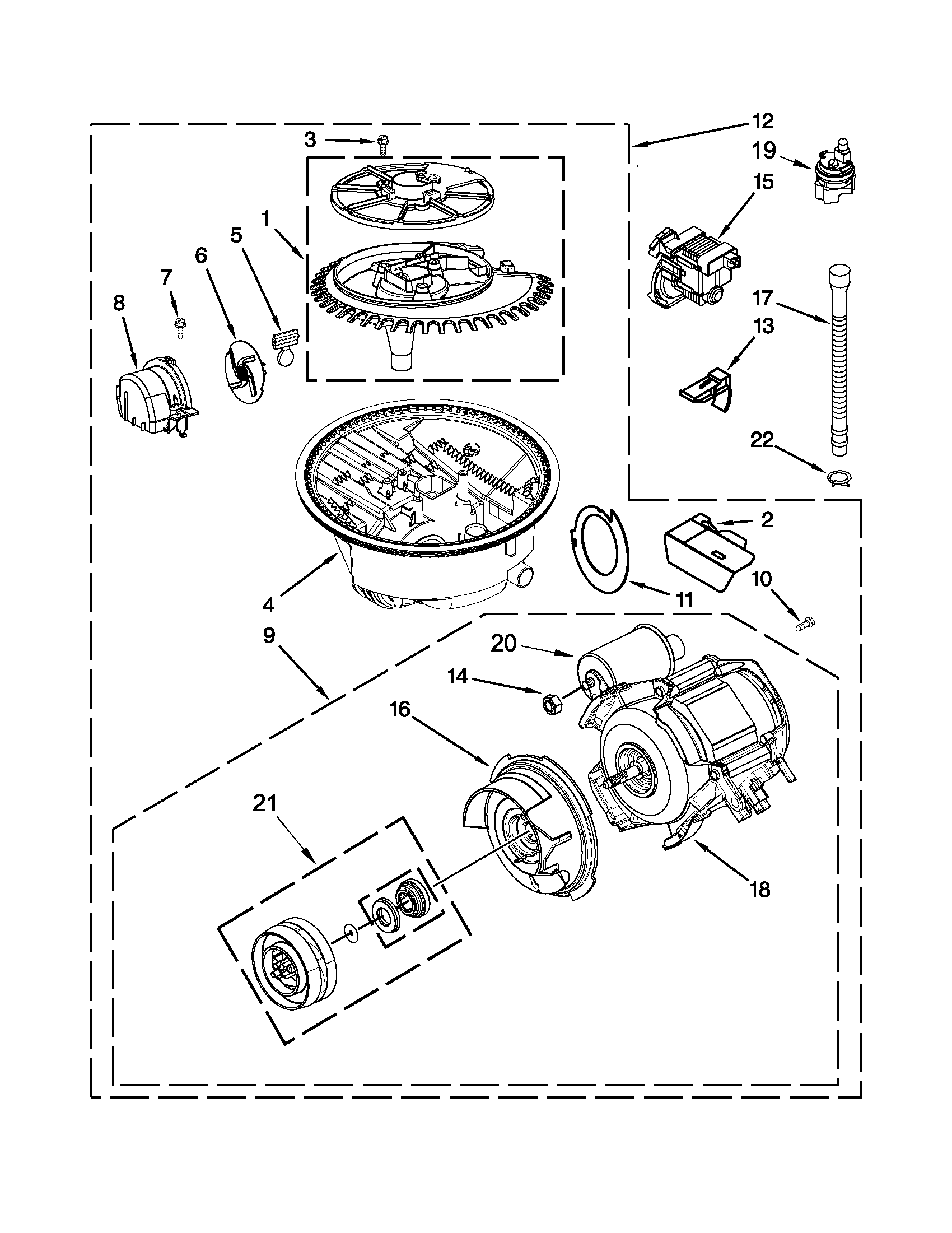 Pump and motor parts